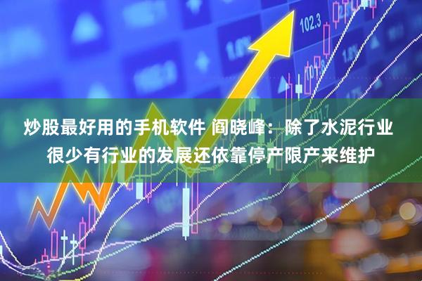 炒股最好用的手机软件 阎晓峰：除了水泥行业 很少有行业的发展还依靠停产限产来维护