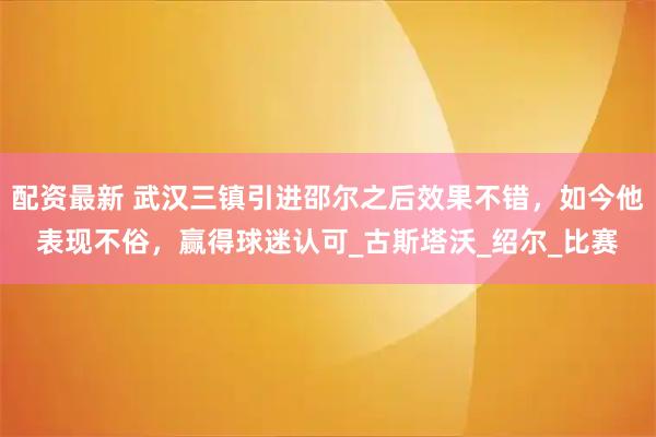 配资最新 武汉三镇引进邵尔之后效果不错，如今他表现不俗，赢得球迷认可_古斯塔沃_绍尔_比赛
